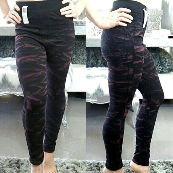 THICK TIE DYE PRINT LEGGINGS - Picture 1 of 4
